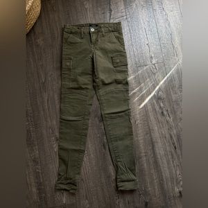Green cargo jeans, Size 0